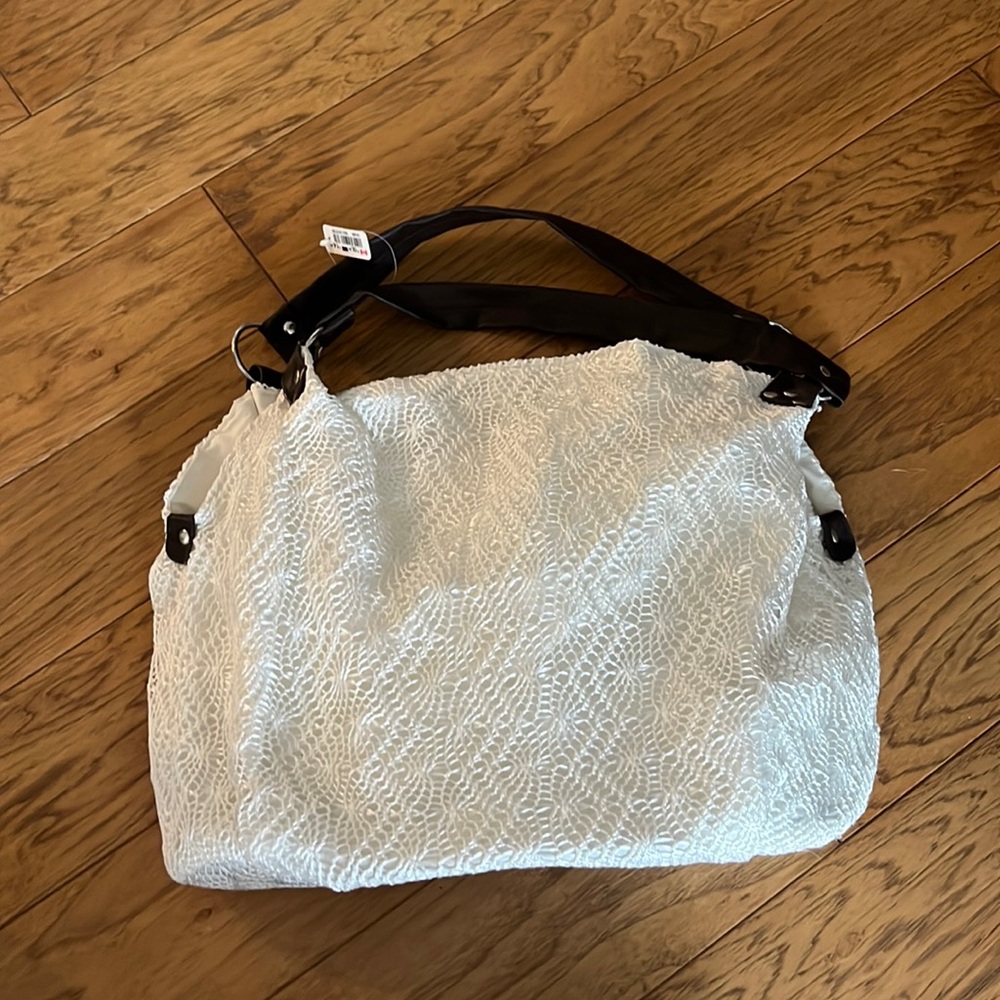 3 for $10 - white and brown purse